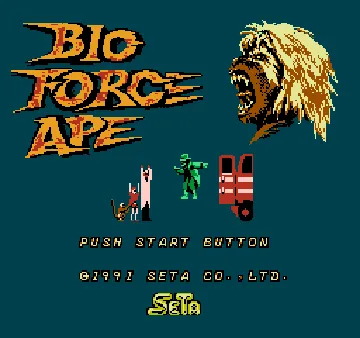 Bio Force Ape (USA) (Proto) screen shot title